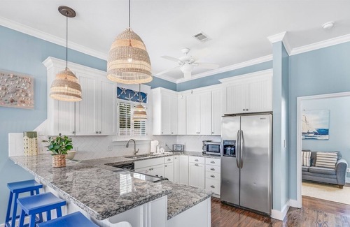 Village of Sugar Beach House | Home with Private Heated Pool 4 Bikes Golf Cart/option, Pet allowed-1 By the Sea