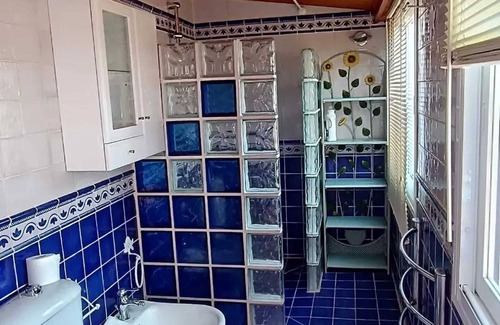 Benalmadena Costa Ski Chalet | Homerez - Chalet for 5 ppl. with sea view, garden and balcony at Benalmádena