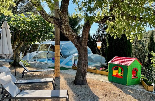 Castelnou Villa | Homerez - Villa for 6 ppl. with swimming-pool, garden and terrace at Castelnou