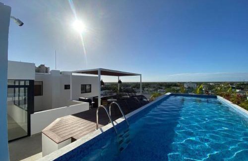 Ejidal Apartment | Homy 2BR Apt with Pool, Gym, Terrace, BBQ, Parking