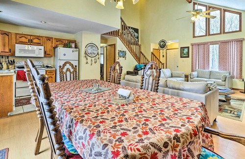 Pocono Mountain Lake House | Hot Tub + Deck: Pet-Friendly Poconos Getaway!