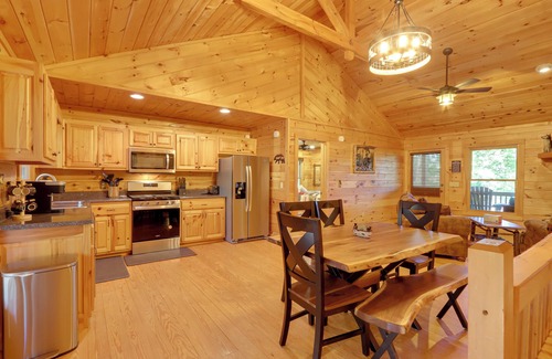 Blue Ridge Cabin | Hot Tub & Fire Pit: Secluded Blue Ridge Cabin!