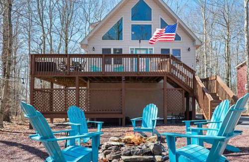 Pocono Lake Ski Chalet | Hot Tub Fire-place Game Room Arrowhead Lake