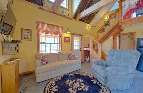 Marshall Cabin | Hot Tub, Hiking & Farm Stay + Biltmore Pass | Cozy Cabin w/Cattle Views