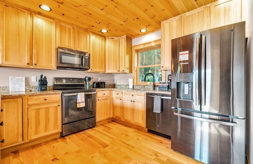 Sunday River Area Cabin | Hot Tub, Huge Game Room, Fire Pit, Sunday River, Mountain Views, Dog Friendly