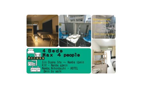 Minami Apartment | Hotel Harvest Yuhigaoka【難波】