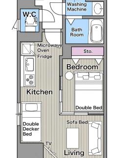 Minami Apartment | Hotel Namba East 501