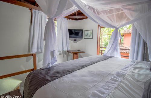 Arraial d'Ajuda Hotel | Hotel Pousada Villa Zena - Frente ao Mar - Pé na areia