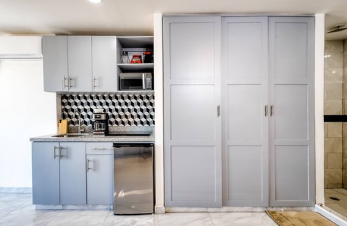 Downtown Cabo San Lucas Apartment | Hotel room with ocean-view rooftop infinity pool, AC, & gym - dog-friendly