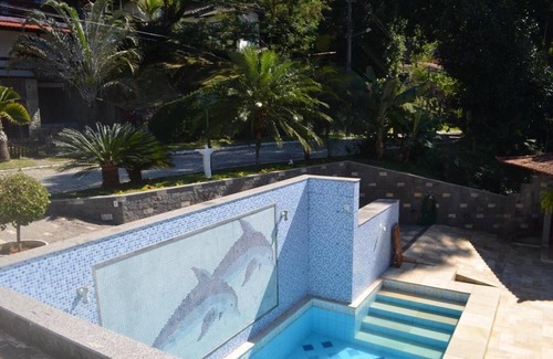 Mangaratiba House | House in cond. with private beach, 4 qtos, pool, barbecue, sauna + court.