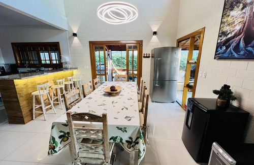 Campos do Jordao Cottage | House in Gated Community with Heated Pool, Hydro, Jacuzzi and Beautiful View.