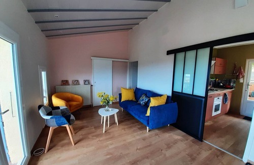 Laroque-des-Alberes Villa | House Lila Jade.with studio Mia.180° sea and mountain view 6/7 pers.