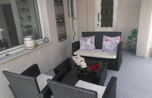 Samos House | House with fruit trees, olive trees, and sea view.