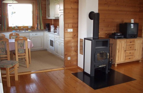 Loissin House | House - wooden block house with fireplace at kite, surf and beach
