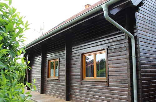 Loissin House | House - wooden block house with fireplace at kite, surf and beach