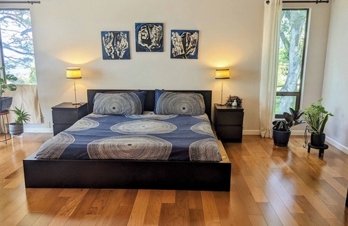 Los Altos Hills House | Huge, airy house with sweeping views, multiple patios, hot tub, car, and more!