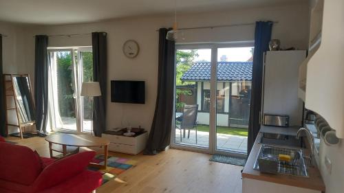 Eckernfoerde Apartment | Im Bademantel an den Strand mit Terrasse
