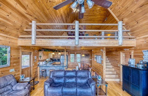 Morganton Cabin | In The Heights - Hot Tub | Fire Pit | Game Room | Mountain Views