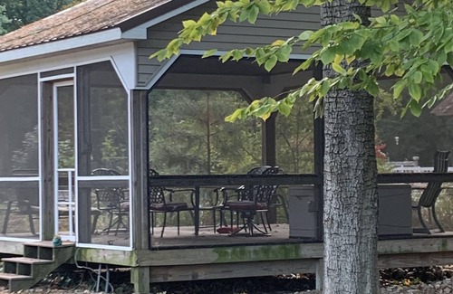 Rock Hall House | In town location with porches and shady patios