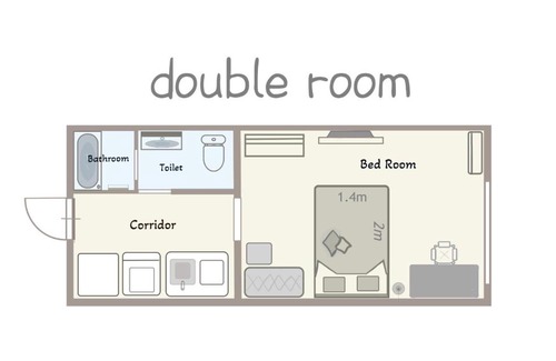 Nishijin Apartment | INA HOUSE Nijojo