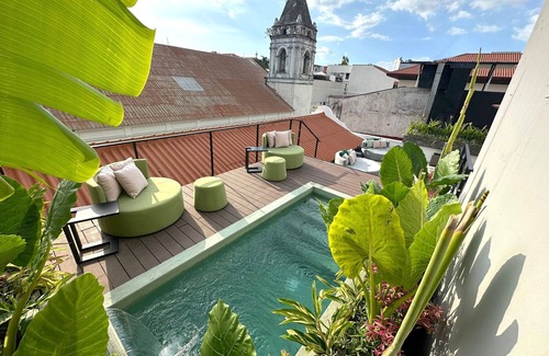 Casco Viejo Apartment | Incredible design studio with pool, rooftop and patio in Boutique Hotel Mari6