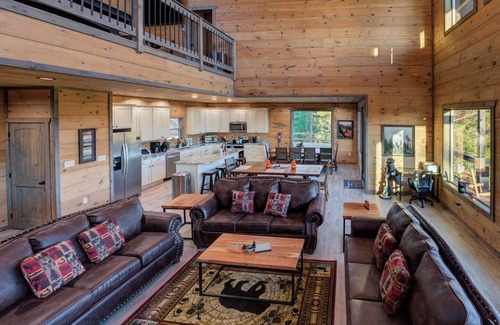 Pittman Center Cabin | Incredible Mountain Views, 5 King Suites w/balconies, 3 fire pits, hot tubs