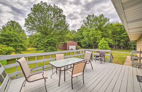 Michigan City Cottage | Indiana Countryside Retreat on 37-acre Land!