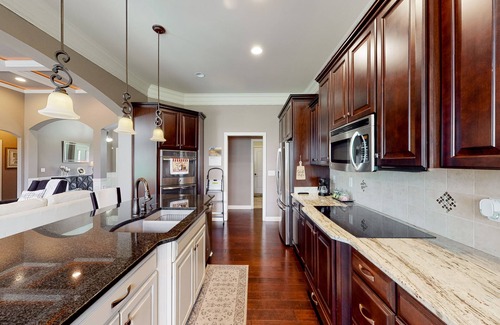 Sellersburg House | Inviting home with pool table, firepit, central AC, full kitchen, & W/D