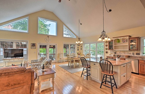 Lucerne-in-Maine House | Inviting Lakefront Home: Seasonal Boat Dock!