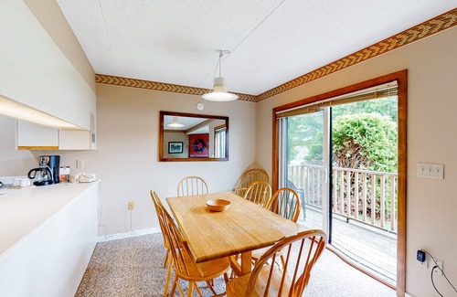 North Troy Condo | Inviting ski-in/out condo with mountain view, fireplace, deck & washer/dryer