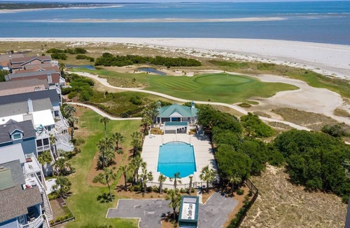 Ocean Point House | Island Dream - Amazing Oceanfront Location! Gated Pool/Hot Tub Complex $250 Beach Gear Credit!