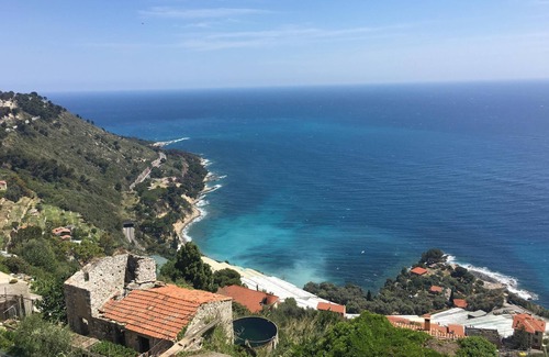 Ventimiglia Apartment | House in Grimaldi. Spectacular view on the French Riviera with rooftop terrace!