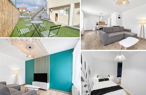 Les Romains Apartment | Jardin Privé et Déco Moderne à Vichy