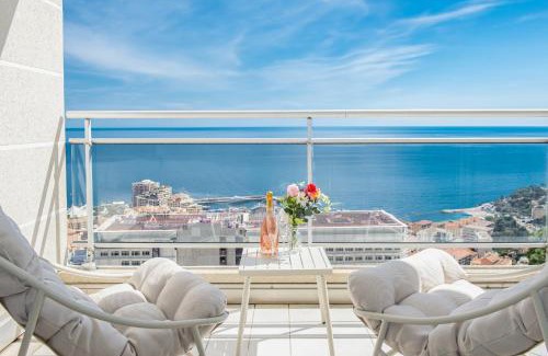 Cap d'Ail Apartment | JARDINS DE MONACO - Vue Mer - Jacuzzi - Parking