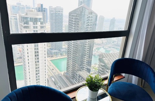 Al Sufouh 2 Apartment | JBR Walk# Amwaj Suites - 2 BR# Beach Access#Sleeps5