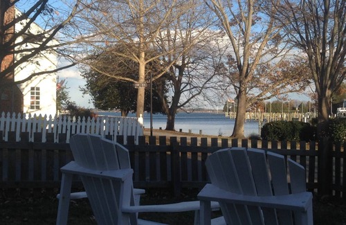St. Michaels Cottage | John Bruff Waterview Cottage - on Harbor and on Park - In Town St. Michaels!