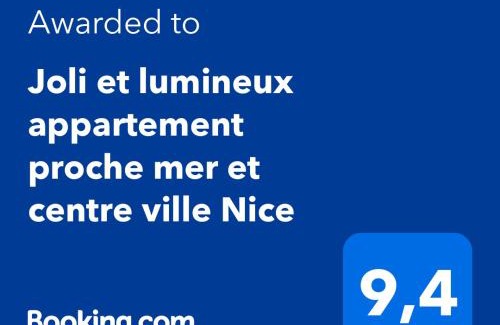 Gambetta Apartment | Joli et lumineux appartement proche mer et centre ville Nice