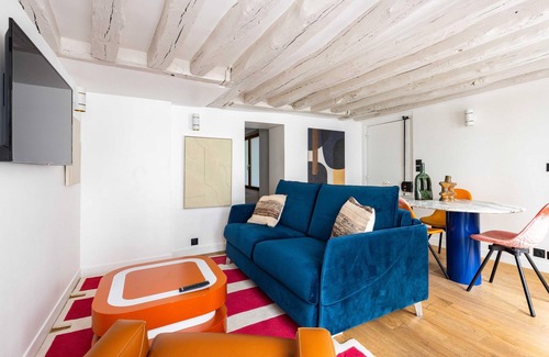 Les Halles Apartment | Joyful Apartment, 2br/6p Heart of Paris - Louvre