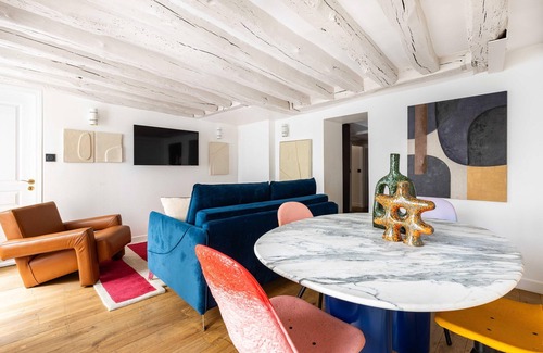 Les Halles Apartment | Joyful Apartment, 2br/6p Heart of Paris - Louvre