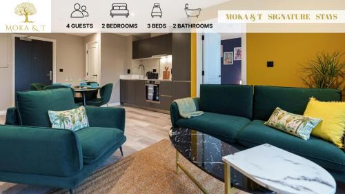 Holbeck Apartment | Jungle Luxe Retreat, 2Bed 2Bath Leeds, Center & Stadium