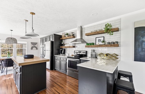 Douglas House | Juniper Presents: Posh Retreat Home-Great Views, Yard, Hot Tub, Firepit