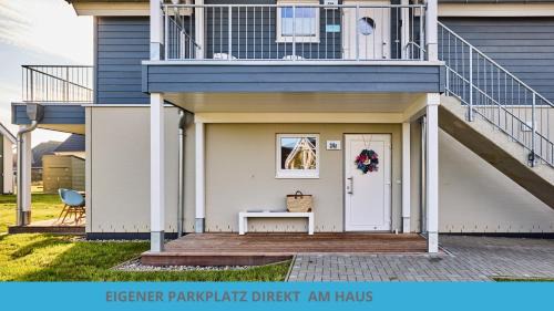 Busum Apartment | Küstenkojen BLAUE LAGUNE - FeWo 1-5 Pers mit 2 Schlafzimmern, Terrasse und SAUNA