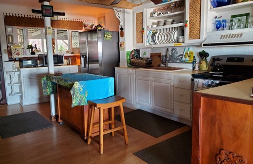 Kahaluu Bay Villa | KAHALU'U BEACH HOUSE WALKING DISTANCE OF 4 MINUTES. SUNSETS, PALM TREES, BIRDS!