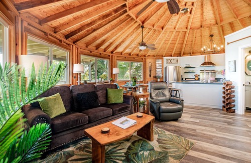 Keaau House | Kahikole: Oceanfront home with stunning, rugged ocean cliff views