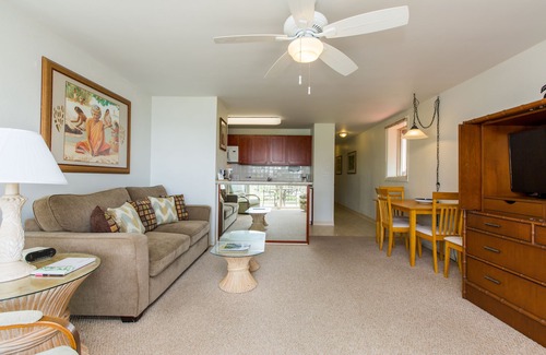 Wailua Condo | Kapaa Shore Resort C227, Oceanfront, End-Unit, Shops, Restaurants, Bike Path