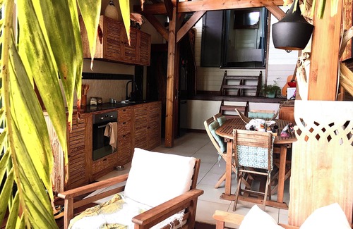 Perinet Apartment | Kazasoley breathtaking view of Gosier islet, 400 m from the beach