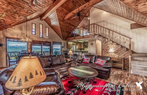 Ruidoso House | King Arthur's Castle is a dream cabin on a hill with hot tub.