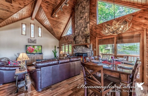 Ruidoso House | King Arthur's Castle is a dream cabin on a hill with hot tub.
