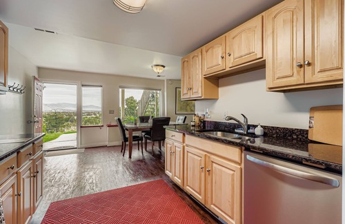 Lakewood Ski Chalet | King bedroom. Spacious living room. Dining area with glorious view. Full kitchen