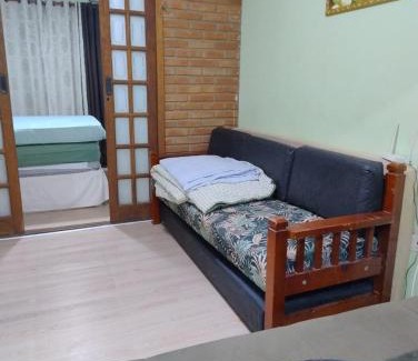 Mirim Apartment | Kitão pé na areia praia e sol